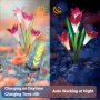 Соларни градински светлини с цветни глави на лилия ,водоустойчиви, снимка 7