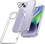 Нов прозрачен калъф кейс гръб за iPhone 14 Plus + 2 броя протектори за екран Защита Айфон