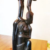 Африканска статуетка , снимка 3 - Статуетки - 14664411