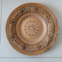 Дървена чиния 24.5 см. , снимка 1 - Други стоки за дома - 40460178