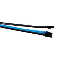 1stPlayer комплект удължителни кабели Custom Modding Cable Kit Black/Blue - ATX24P, EPS, PCI-e - BBL, снимка 2 - Кабели и адаптери - 43435482