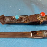 Тибетски нож - "Лоти", снимка 3 - Антикварни и старинни предмети - 39253005