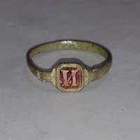 Стар пръстен уникат над стогодишен сачан - 67401, снимка 1 - Други ценни предмети - 28984674