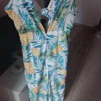 Плажна рокля с ананаси, снимка 1 - Рокли - 37037946