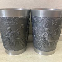 Сет от две оловно-калаени чаши , снимка 1 - Други - 33638979