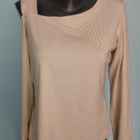 Блуза с дълъг ръкав и открито рамо "Chasse Croise" / голям размер , снимка 4 - Тениски - 28414796