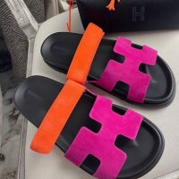 Дамски чехли Hermes , снимка 1 - Чехли - 44098861