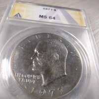 Един долар с ликът на Дуайт Д. Айзенхауер, снимка 1 - Нумизматика и бонистика - 43240293