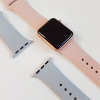 Силиконова каишка Apple Watch 3, iWatch 4 - 38мм/ 40мм/ 42мм/ 44мм/ 41мм/ 45мм​, снимка 5 - Каишки за часовници - 32470421