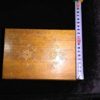 Стара, дървена, колекционерска кутия за бижута, снимка 5 - Колекции - 27639950