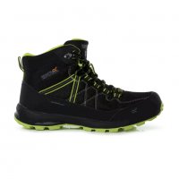 Обувки с мембрана Regatta Samaris Lite Mid Black Lime Punch, RMF700-689, снимка 2 - Спортни обувки - 38594422