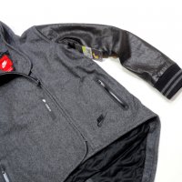 НОВО и НАМАЛЕНО! Nike WOOL LEATHER Jacket Дамско Яке Вълна + Естествена Кожа Размер М, снимка 3 - Якета - 35172033