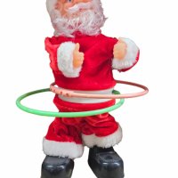 Музикален Дядо Коледа, въртящ обръчи, снимка 8 - Декорация за дома - 43132830