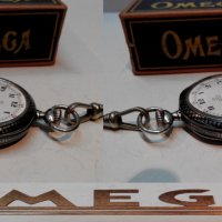 Рядък джобен часовник ОМЕГА сребро ниело OMEGA, снимка 8 - Джобни - 32497082