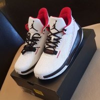 NIKE AIR JORDAN 2X3 Basketball Shoes White/Black-Gym Red, снимка 2 - Кецове - 34678241