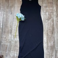 Дълга елегантна еластична спортно елегантна рокля трико с качулка , снимка 1 - Рокли - 39403215