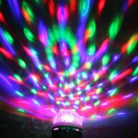 LED RGB въртяща цветна диско лампа крушка светлинни ефекти,декорация, снимка 11 - Крушки - 44106015