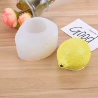 3D голям лимон силиконов молд форма калъп фондан шоколад гипс свещ, снимка 2 - Форми - 38050587