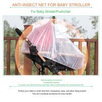 Комарник за количка мрежа против комари за бебешка количк, снимка 2 - Детски колички - 28793693