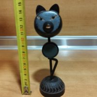 Дървена фигура, котка, "IDEAL", Made in Japan, снимка 2 - Колекции - 39519768