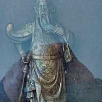 Китайски бог на войната и благоденствието Гуанг Гонг, масивна рамка, снимка 2 - Колекции - 38037348