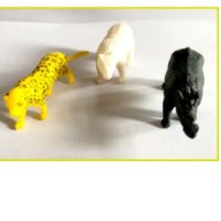 12 бр малки зоо диви джунгла сафари животни пластмасови фигурки играчки за игра и украса торта, снимка 5 - Фигурки - 40430859