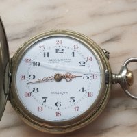 Стар колекционерски джобен часовник с три капака, снимка 2 - Антикварни и старинни предмети - 37758072