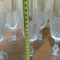 Кристални чаши, снимка 2 - Антикварни и старинни предмети - 35041743