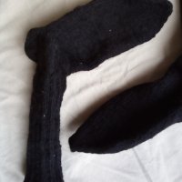 Чорапи, Зимни, Ръчно Плетени, Естествена Вълна, снимка 2 - Мъжки чорапи - 43733100