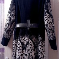 Дамско черно палто 46 размер марка Денс, снимка 4 - Палта, манта - 43545954