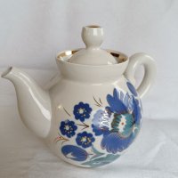 Порцеланов чайник - СССР, снимка 3 - Аксесоари за кухня - 43438433