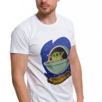 Нова мъжка тениска с дигитален печат Бейби Йода, Междузвездни войни (Star Wars), снимка 7 - Тениски - 28344819