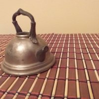 Оловен чайник Германия, снимка 4 - Антикварни и старинни предмети - 27474584