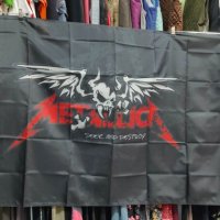 SEEK and DESTROY Metallica Flag- интериорен транспарант, снимка 3 - Китари - 40733200