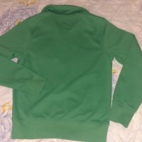 Мъжко/юношеско зелено горнище с цип, снимка 2 - Спортни дрехи, екипи - 43374752