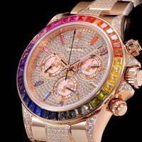 Mъжки часовник Rolex Daytona Cosmograph Rainbow с автоматичен швейцарски механизъм, снимка 3 - Мъжки - 40936873