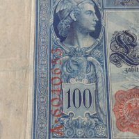 Райх банкнота 100 марки 1910г. Германия уникат за колекционери 28289, снимка 5 - Нумизматика и бонистика - 37144636