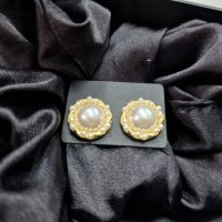 Луксозни обеци с 24к златно покритие, снимка 2 - Обеци - 43832534