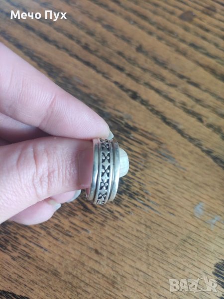 Сребърен пръстен халка (100), снимка 1