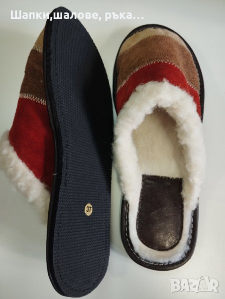 80 Кожени пантофи, дамски модел, снимка 1