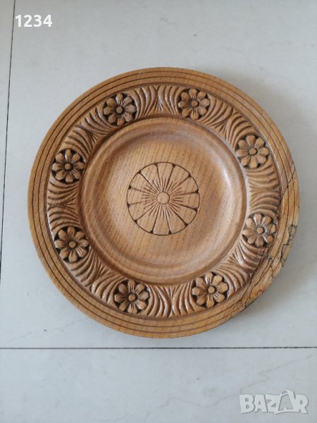 Дървена чиния 24.5 см. , снимка 1