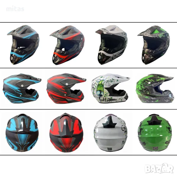 Детска кросова каска SPARK, Full Face, DOT, Размери: XXS; XS; S; M;, снимка 1