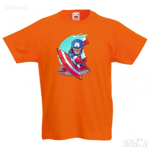 Детска тениска Marvel Captain America 1 Игра,Изненада,Подарък,Геймър,, снимка 1