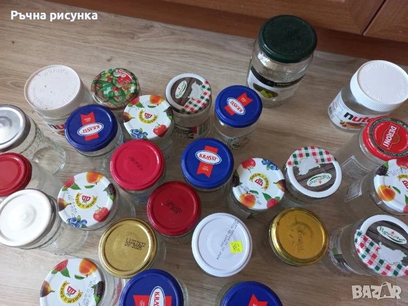 30 буркана с капачка за общо 10лв, снимка 1