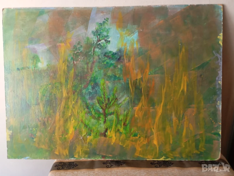 Картина двустранно рисувана, снимка 1