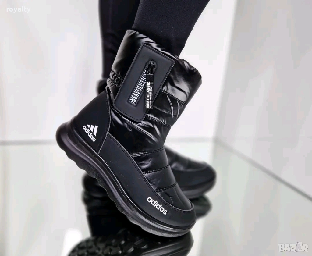 Adidas Черни Дамски Зимни Апрески с Вата Адидас , снимка 1
