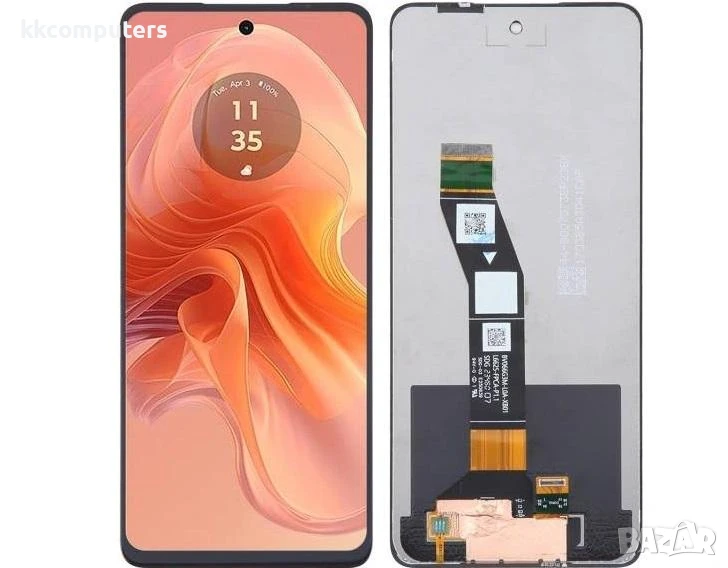 LCD Дисплей за MOTOROLA Moto G04 / G04s / G24 / G24 Power / E14 (2024) + тъч скрийн /Черен/ Баркод :, снимка 1