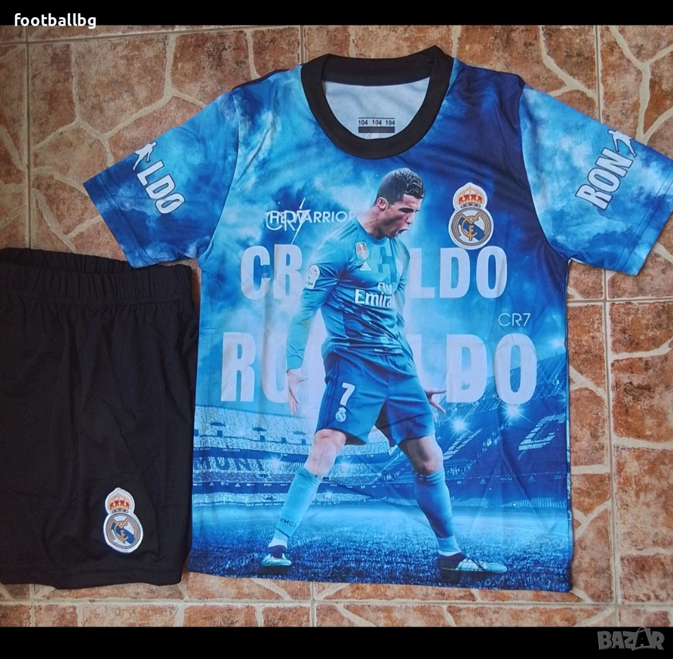 7 RONALDO 💙⚽️ детско юношески футболни екипи РЕТРО екипи , снимка 1