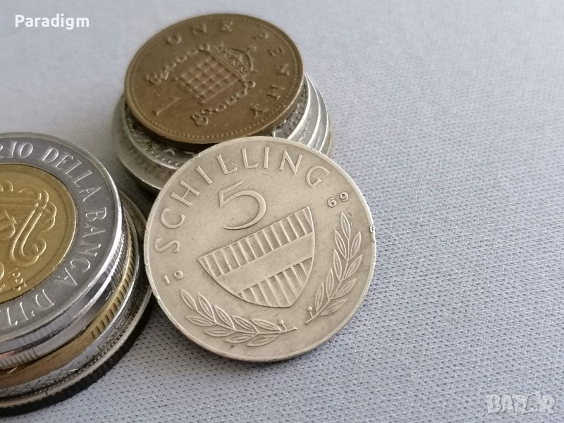 Монета - Австрия - 5 шилинга | 1969г., снимка 1