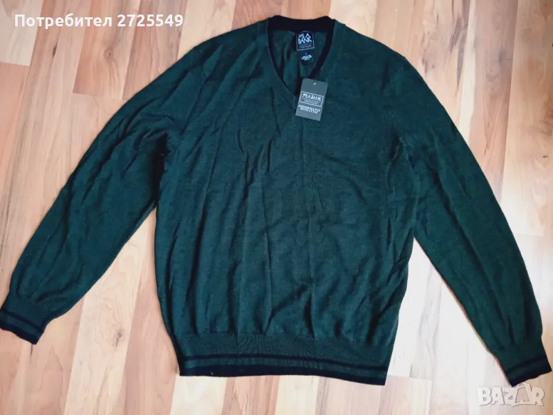 100% Merino нов пуловер Л размер, снимка 1